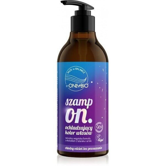 OnlyBio Hair Balance Color Cooling Hair Shampoo Natural Vegan Formula 400ml