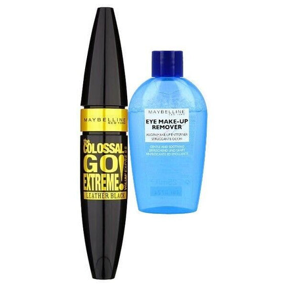 Maybelline The Colossal Go Extreme Mascara Black 9.5ml + Eye Makeup Remover 25ml