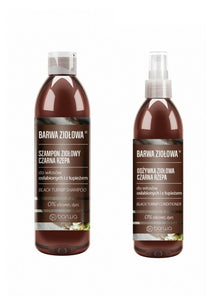 Barwa Herbal Black Turnip Shampoo 250ml + Conditioner Spray 250ml for Thin Hair