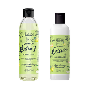 Barwa Natural Apple Cider Vinegar Shampoo 300ml + Conditioner Spray 200ml Set