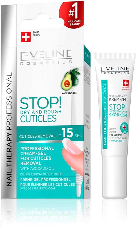 Eveline Nail Therapy Cuticle Remover Stop! Dry & Rough Cuticle 12ml