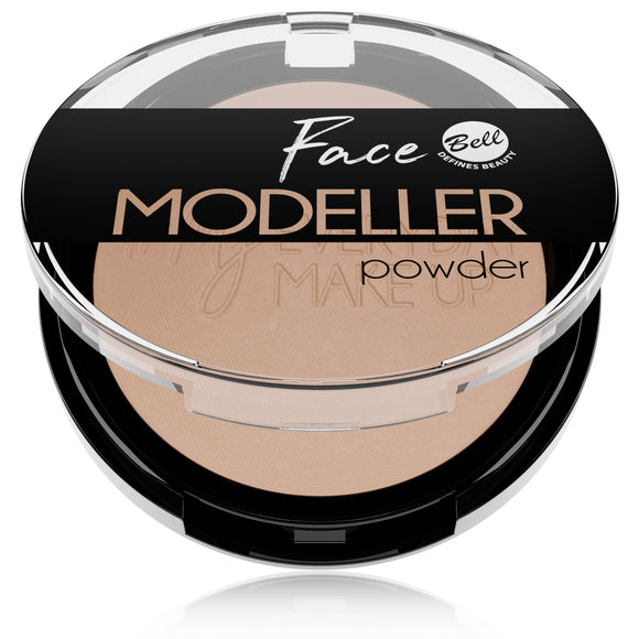 Bell Face Oval Modeling Pressed Powder 01 Coffee Time 10g