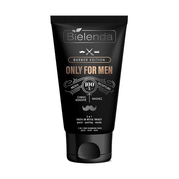 Bielenda Barber Edition Only for Men 3 in 1 Face Cleansing Paste 150ml