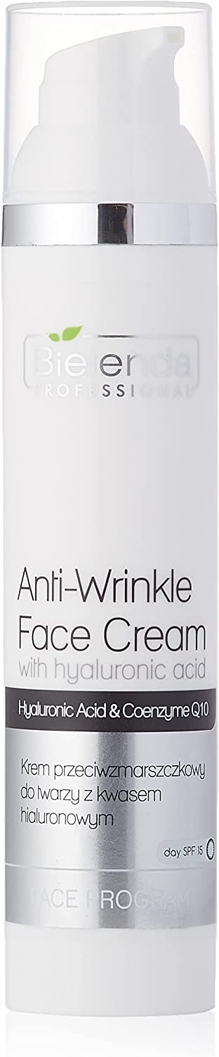 Bielenda Professional Anti-Wrinkle Face Cream with Hyaluronic Acid & Coenzyme Q10 100ml