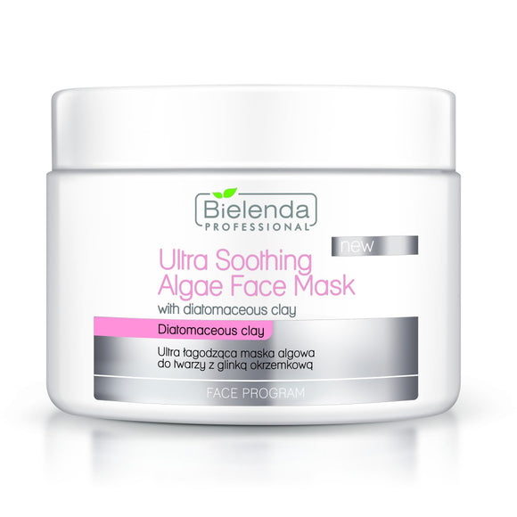 Bielenda Professional Ultra Soothing Face Algae Mask with Diatomaceous Clay 190g