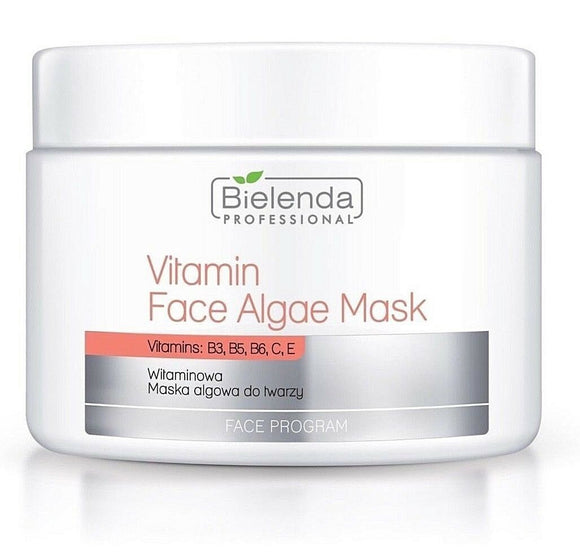Bielenda Professional Vitamin Face Algae Mask with Vitamin: B3,B5,B6,C & E 190g