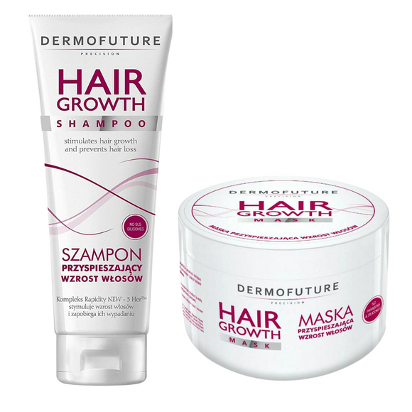 Dermofuture Hair Growth Set Shampoo 200ml + Mask 300ml Preventing Hair Loss