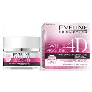 Eveline White Prestige 4D Whitening & Regenerating Face Night Cream 50ml
