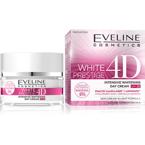 Eveline White Prestige 4D Whitening Day Cream with Hyaluronic Acid SPF25 50ml