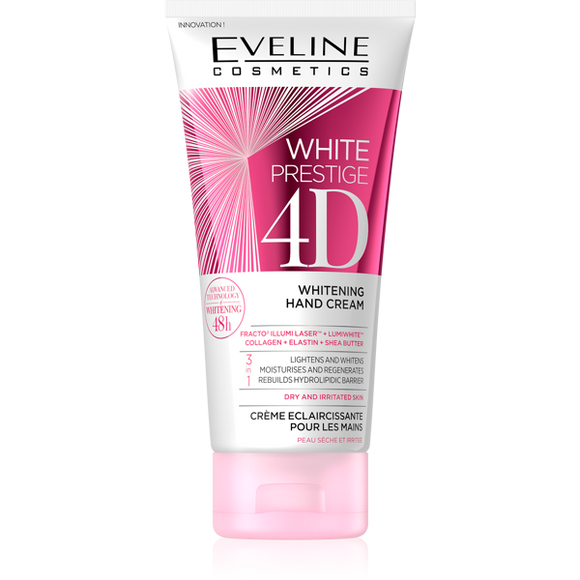 Eveline White Prestige 4D Whitening Hand Cream 3-in-1 Formula 50ml
