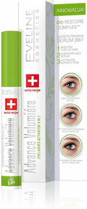 Eveline 3 in 1 Advance Volumiere Concentrated Eyelash Serum Mascara Primer 10ml