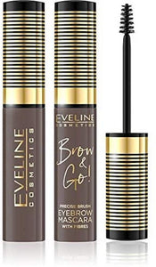 Eveline Brow & Go Eyebrow Mascara Precise Brush with Fibres - 01 Light 6ml