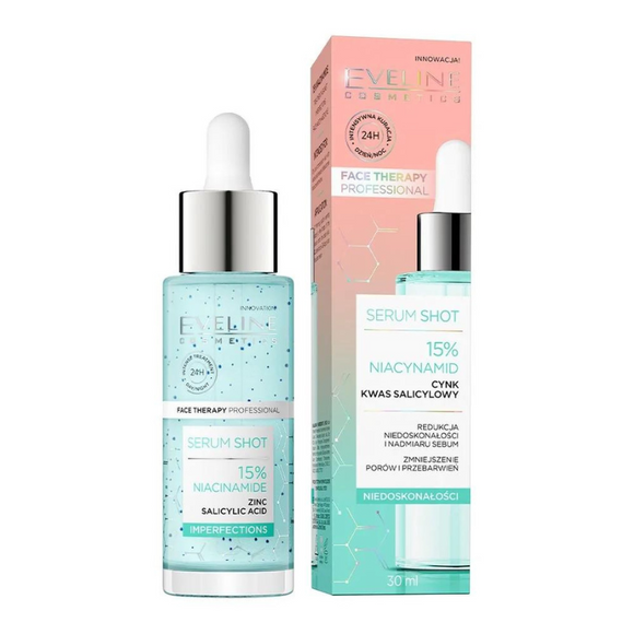 Eveline Face Therapy Serum Shot Imperfections Serum with 15% Niacinamide 30ml