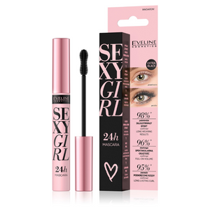Eveline Sexy Girl 24h Intensely Thickening Mascara with Flexi Brush Black 10ml
