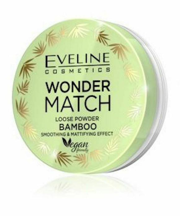 Eveline Wonder Match Bamboo Loose Powder Smoothing & Mattifying Effect Vegan 6g