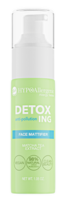 Bell Hypoallergenic Detoxing Face Mattifying Gel- Make Up Fluid with Matcha Tea Extract Anti - Pollution & Vegan 30g