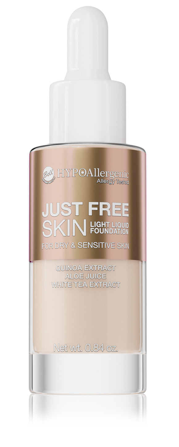 Bell HYPOAllergenic Just Free Skin Light Liquid Face Foundation 02 Natural 24g