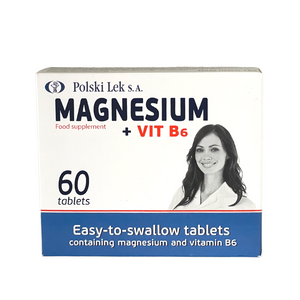 Magnesium + Vitamin B6 Cramp Stress Fatigue Food Supplements 60 Tablets