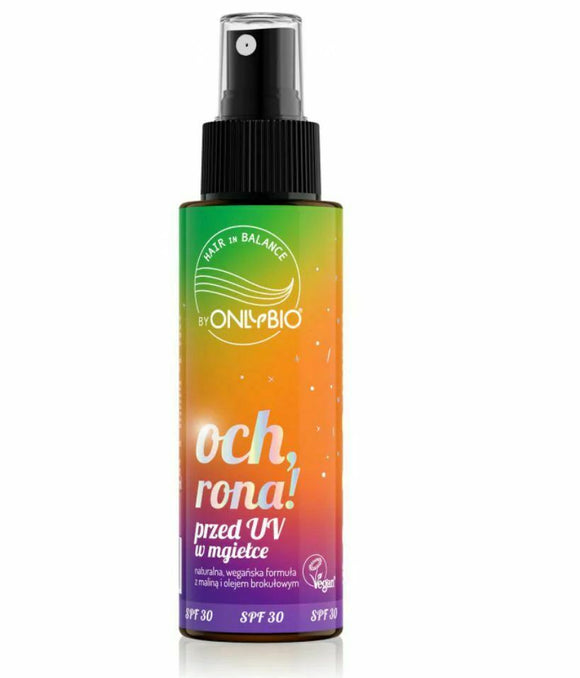 OnlyBio Hair Balance Hair UV Protection Mist Spray SPF30 Natural Vegan 100ml