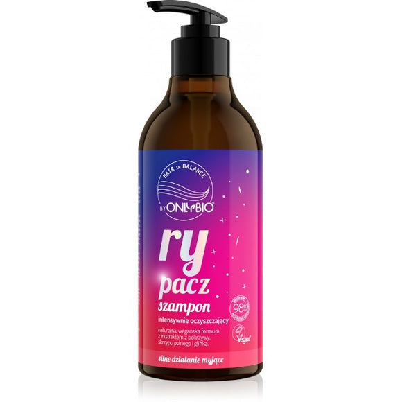 OnlyBio Rypacz Intensively Cleansing Hair Shampoo Natural Vegan Formula 400ml