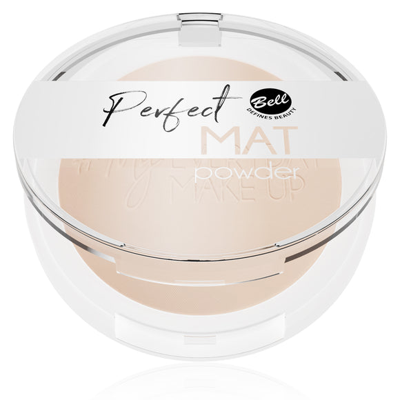 Bell Perfect Mat Face Powder Makeup Fixing Powder 03 Peach Beige 9g
