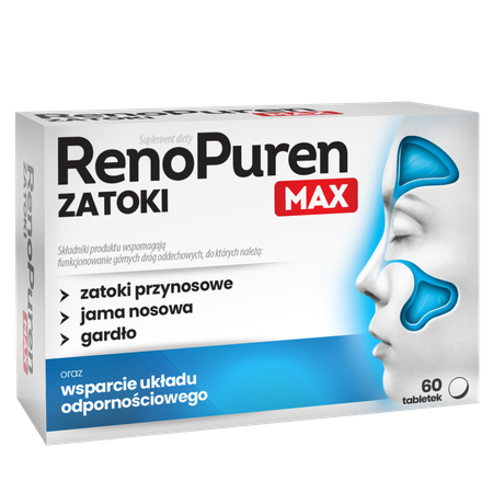 RenoPuren Sinuses Max Food Supplements 60 Tablets