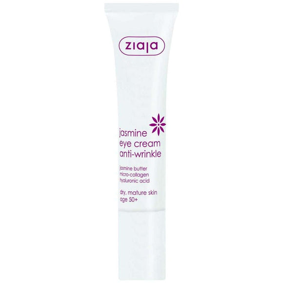 Ziaja Jasmine Anti-Wrinkle Eye Cream for Dry, Mature Skin 50+ 15ml