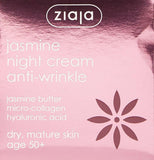 Ziaja Jasmine Night Anti-Wrinkle Face Cream for Dry, Mature Skin 50+ 50ml