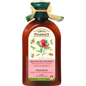 Green Pharmacy Hair Balm Argan Oil & Pomegranate for Dry & Damaged Hair 300ml