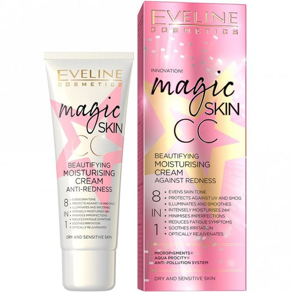 Eveline Cosmetics Magic Skin CC Moisturising Cream Anti-Redness 8in1 50ml