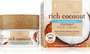 Eveline Rich Coconut Multi - Moisturizing Face Cream Organic All Skin Types 50ml