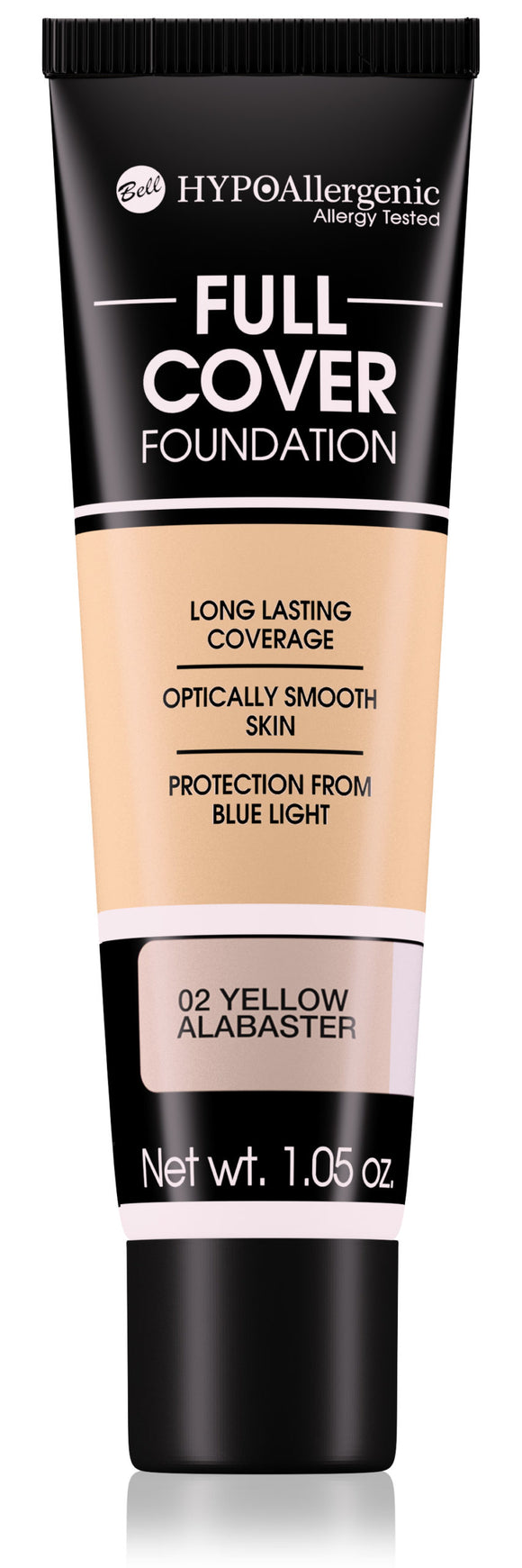 Bell Hypoallergenic Full Cover Foundation 02 Yellow Alabaster 30g
