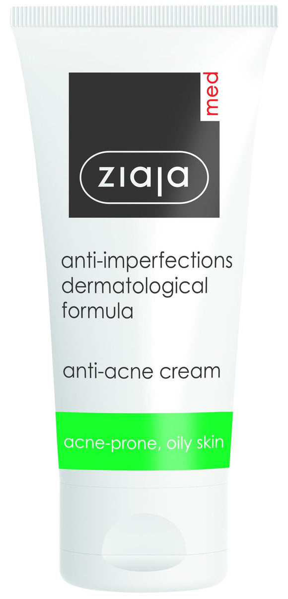 Ziaja Med Anti-Imperfections Acne Balance Face Cream Acne-prone & Oily Skin 50ml