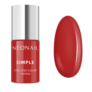 Neonail Simple One Step Color Protein UV Hybrid Nail Polish Passionate 7835-7 7.2g