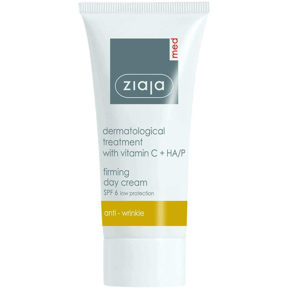 Ziaja Med Firming Anti - Wrinkle Face Day Cream with Vitamin C SPF6 50ml