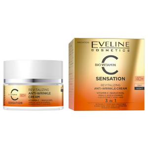 Eveline C Sensation Bio Vitamin Revitalizing Anti-Wrinkle Face Cream 40+ Day / Night 50ml