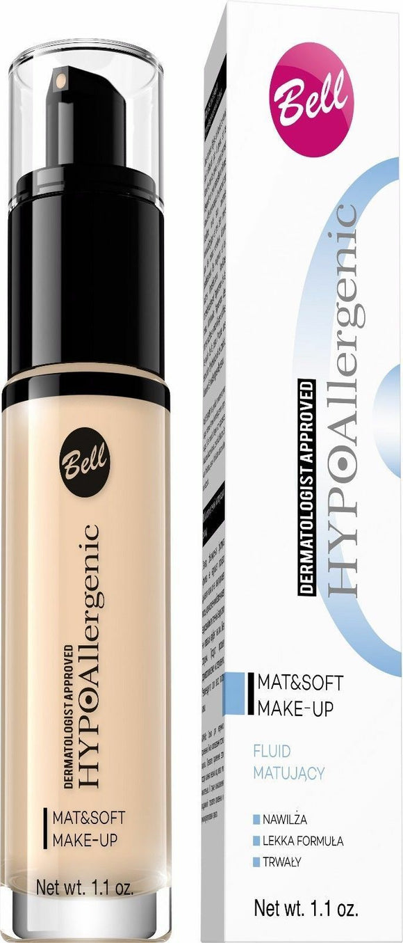 Bell Hypoallergenic Mat & Soft Mattifying Face Fluid 04 Golden Beige