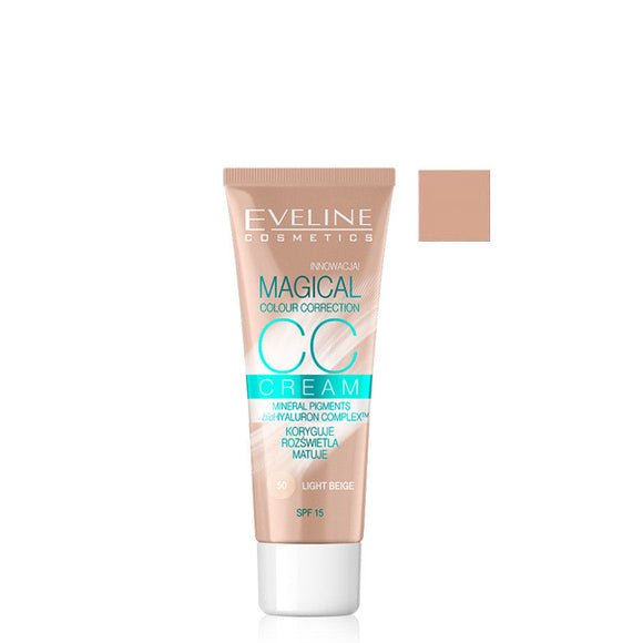 Eveline Cosmetics Magical Colour Correction CC Cream 52 Medium Beige SPF15 30ml