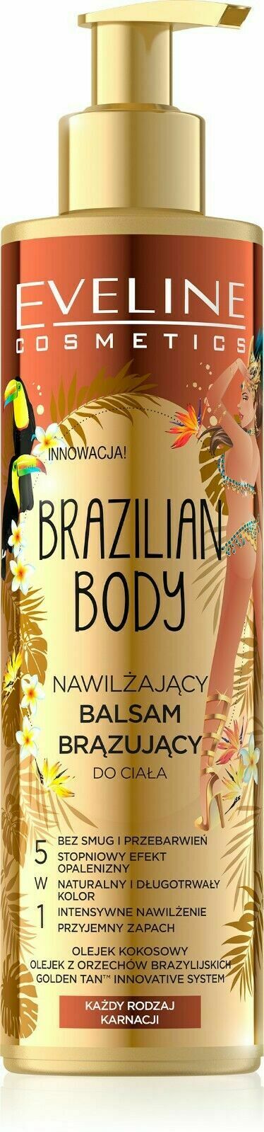 Eveline Brazilian Body Moisturising & Bronzing 5 in 1 Body Balm 200ml