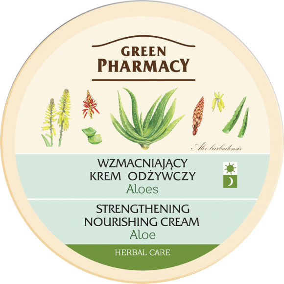 Green Pharmacy Strengthening Nourishing Face Cream with Aloe Vera Dry & Sensitive Skin 150ml