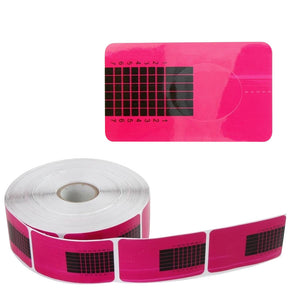 Narrow Pink Nail Building Forms UV/LED Builder Gel Polish Acrylic Tips Templates 500 pcs