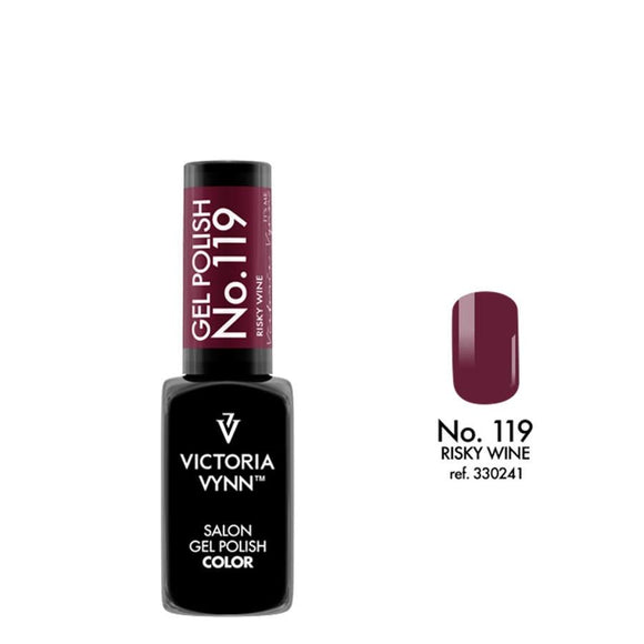 Victoria Vynn Salon Gel Nail Polish Color LED/UV Hybrid 119 Risky Wine 8ml
